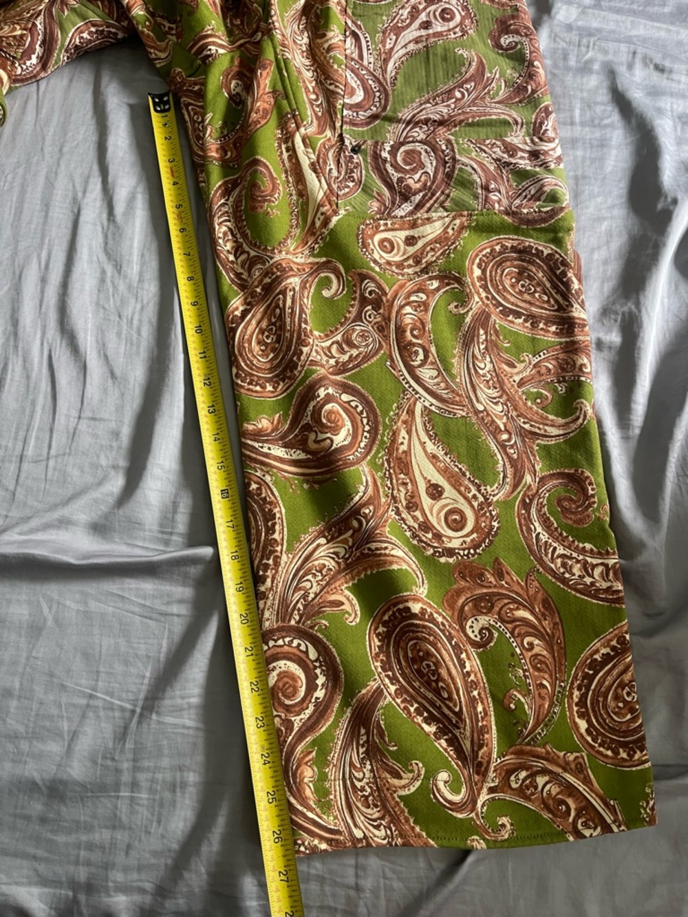 NWT Free People We the Free Jet Set Knit Pull On Pants in Green Combo $168 - Picture 8 of 11